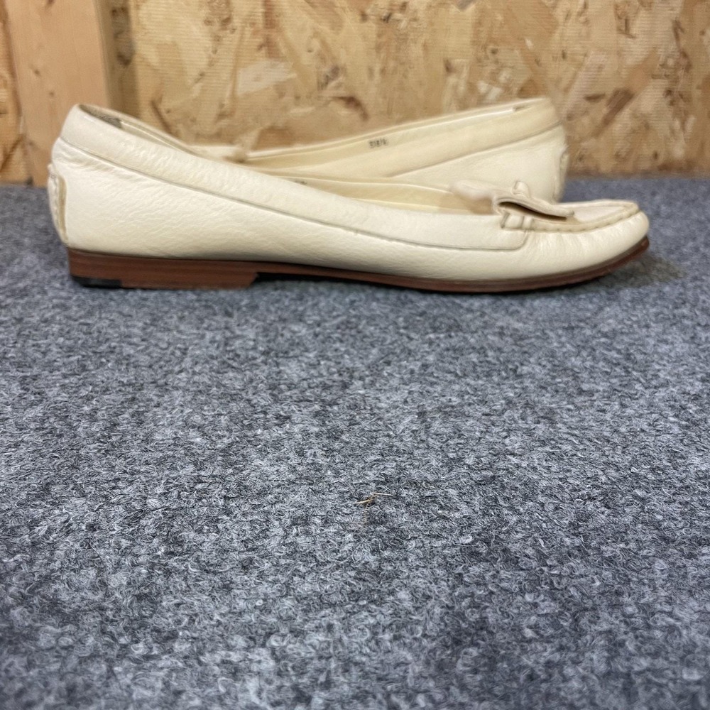 Women's Loafers Size 8.5 Square Toe Butter Yellow Italian Slip On Shoes Preppy - Picture 9 of 12